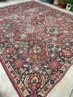 10’4 x 13’7 Antique Persian Mahal #2310ML / 10x14 Mahal - Blue Parakeet Rugs