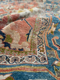 10'2 x 14' Antique rare 19th Century Sultanabad Mahal rug #2121ML / 10x14 Vintage Rug - Blue Parakeet Rugs