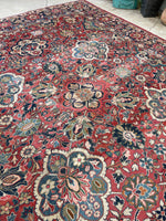 10’4 x 13’7 Antique Persian Mahal #2310ML / 10x14 Mahal - Blue Parakeet Rugs