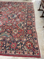 10’4 x 13’7 Antique Persian Mahal #2310ML / 10x14 Mahal - Blue Parakeet Rugs