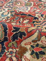 10’4 x 13’7 Antique Persian Mahal #2310ML / 10x14 Mahal - Blue Parakeet Rugs