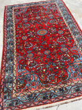 4'3 x 6'7 Antique Persian Bidjar rug #2311ML at Anthropologie - Blue Parakeet Rugs