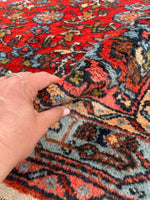 4'3 x 6'7 Antique Persian Bidjar rug #2311ML at Anthropologie - Blue Parakeet Rugs