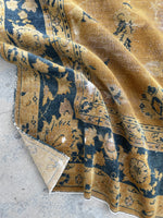 6' x 8'10 Antique Khotan rug #1240 / 6x9 Vintage rug - Blue Parakeet Rugs