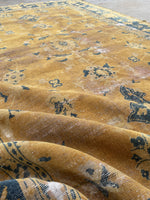 6' x 8'10 Antique Khotan rug #1240 / 6x9 Vintage rug - Blue Parakeet Rugs