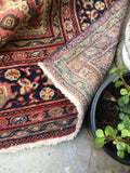 7'9 x 11'5 Antique 1920s Mahal village rug (#606) - Blue Parakeet Rugs