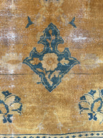 6' x 8'10 Antique Khotan rug #1240 / 6x9 Vintage rug - Blue Parakeet Rugs