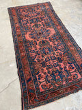 3' x 6'3 Coral Persian Malayer rug #2313ML - Blue Parakeet Rugs