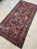 3' x 6'3 Coral Persian Malayer rug #2313ML - Blue Parakeet Rugs