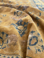 6' x 8'10 Antique Khotan rug #1240 / 6x9 Vintage rug - Blue Parakeet Rugs
