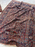 5'9 x 8' Antique Persian Shiraz Rug #1221-A - Blue Parakeet Rugs