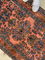 3' x 6'3 Coral Persian Malayer rug #2313ML - Blue Parakeet Rugs