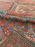 5x9 Antique Worn Persian Shiraz rug #2314ML - Blue Parakeet Rugs