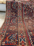 5'9 x 8' Antique Persian Shiraz Rug #1221-A - Blue Parakeet Rugs