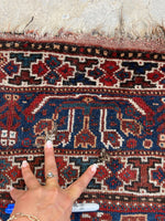 5'9 x 8' Antique Persian Shiraz Rug #1221-A - Blue Parakeet Rugs