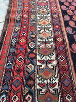 5' x 6'7 antique Persian Malayer / Small Vintage Rug / 5x7 vintage Rug (#1158ML) - Blue Parakeet Rugs
