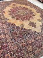 8'7 x 12'7 Antique Persian Lavar rug #2316ML - Blue Parakeet Rugs