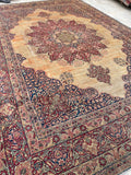 8'7 x 12'7 Antique Persian Lavar rug #2316ML - Blue Parakeet Rugs