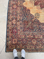 8'7 x 12'7 Antique Persian Lavar rug #2316ML - Blue Parakeet Rugs