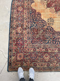 8'7 x 12'7 Antique Persian Lavar rug #2316ML - Blue Parakeet Rugs