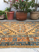 3'9 x 13'3 NW Persian Runner - Blue Parakeet Rugs