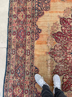8'7 x 12'7 Antique Persian Lavar rug #2316ML - Blue Parakeet Rugs