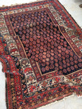 5' x 6'7 antique Persian Malayer / Small Vintage Rug / 5x7 vintage Rug (#1158ML) - Blue Parakeet Rugs