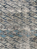 3'7 x 4'2 Antique Worn Caucasian rug #2584 - Blue Parakeet Rugs