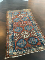 3'4 x 5'7 Antique tribal wool rug #1913 / 3x6 Vintage rug