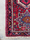 2'7 x 4' Vintage Persian Scatter rug #2434 / 3x4 vintage rug - Blue Parakeet Rugs