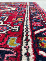 2'7 x 4' Vintage Persian Scatter rug #2434 / 3x4 vintage rug - Blue Parakeet Rugs