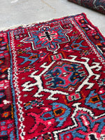 2x3 Vintage Persian Scatter rug #2433 / 2x3 vintage rug - Blue Parakeet Rugs