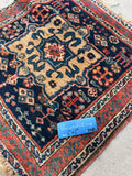 2' x 2' Antique Bag face rug #2318 / antique bagface - Blue Parakeet Rugs