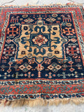 2' x 2' Antique Bag face rug #2318 / antique bagface - Blue Parakeet Rugs