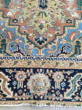 6'2 x 9'3 antique Persian Heriz (#1142) - Blue Parakeet Rugs