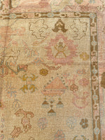 9’9 x 11'2 Antique Turkish Oushak rug #1821 / 10x11 Vintage Rug - Blue Parakeet Rugs