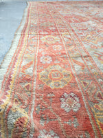 10'8 x 12'10 Antique Turkish Oushak Rug (#866ML) - Blue Parakeet Rugs