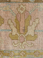 9’9 x 11'2 Antique Turkish Oushak rug #1821 / 10x11 Vintage Rug - Blue Parakeet Rugs