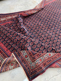 6'1 x 10'8 Antique Persian rug #2442ML / 6x11 Vintage Persian rug - Blue Parakeet Rugs