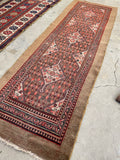 3'4 x 10'6 Antique Camel Hair Persian runner #2321-B - Blue Parakeet Rugs