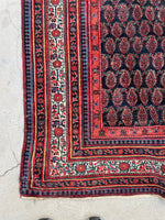 6'1 x 10'8 Antique Persian rug #2442ML / 6x11 Vintage Persian rug - Blue Parakeet Rugs