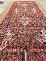 3'4 x 10'6 Antique Camel Hair Persian runner #2321-B - Blue Parakeet Rugs