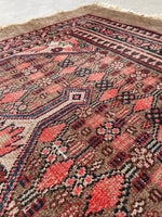 3'4 x 10'6 Antique Camel Hair Persian runner #2321-B - Blue Parakeet Rugs