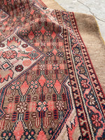 3'4 x 10'6 Antique Camel Hair Persian runner #2321-B - Blue Parakeet Rugs
