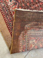 3'4 x 10'6 Antique Camel Hair Persian runner #2321-B - Blue Parakeet Rugs