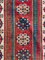 3'5 x 10'4 Antique Tallish runner #2322ML - Blue Parakeet Rugs