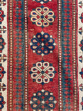 3'5 x 10'4 Antique Tallish runner #2322ML - Blue Parakeet Rugs