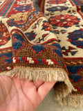 3'5 x 10'4 Antique Tallish runner #2322ML - Blue Parakeet Rugs