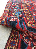 7'3 x 10'5 Antique Gharajeh Heriz Rug (#979) - Blue Parakeet Rugs