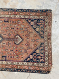 3'3 x 7'3 Antique Worn Persian rug #2439ML / 3x7 Vintage Persian rug - Blue Parakeet Rugs